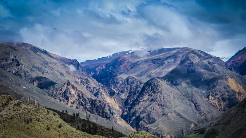 Natural mountainous beauty of Colca Canyon, Peru